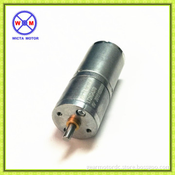 Home Appliance 6v brushed Round metal gearbox DC motor 25mm 50rpm